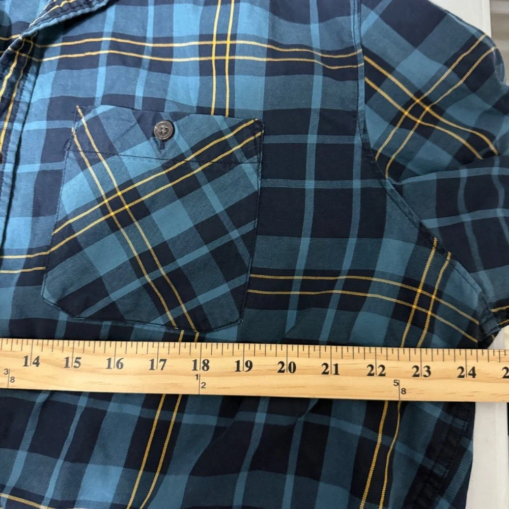 The North Face Men's Long Sleeve Flannel Shirt Blue Size XXL Hayden Pass 2.0